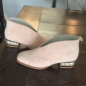Jeffrey Campbell Leather Pear Detail Booties